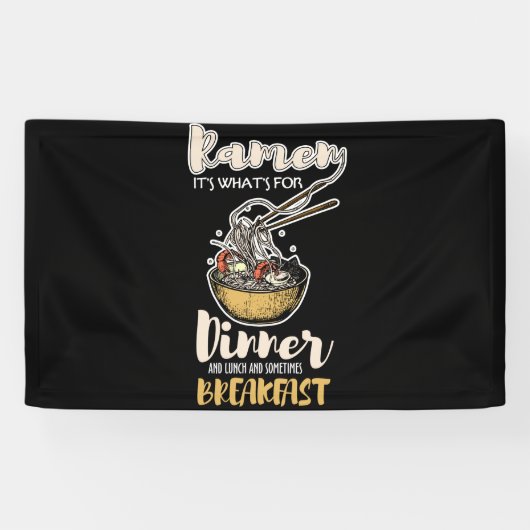 Ramen Het is wat er nodig is voor ontbijtontbijt i Spandoek (Horizontaal)