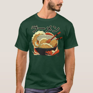 Ramen Hiragana Bowl van noedels en Aziatische draa T-shirt