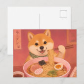 Ramen hond briefkaart (Voorkant / Achterkant)