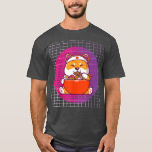 ramen hondenkat, ramen eten, kawaii spullen, ramen t-shirt