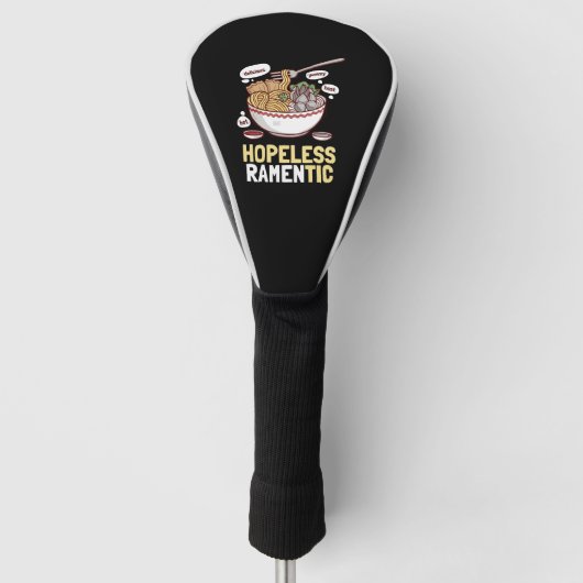 Ramen Hopeloos Ramentic Romantische Valentijnsdag Golfheadcover (Voorkant)