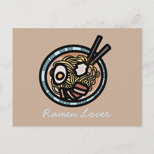 Ramen houdt van schattig Japans Briefkaart (Voorkant)