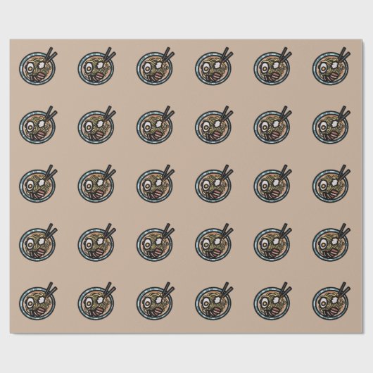 Ramen houdt van schattig Japans Cadeaupapier (Vlak)