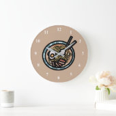 Ramen houdt van schattig Japans Grote Klok (Huis)