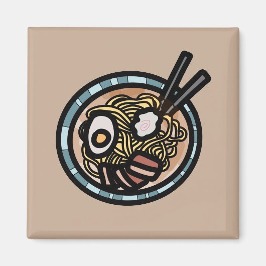 Ramen houdt van schattig Japans Magneet (Voorkant)