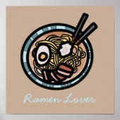 Ramen houdt van schattig Japans Poster (Voorkant)