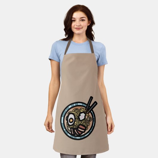 Ramen houdt van schattig Japans Schort (Gedragen)