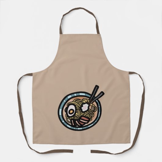 Ramen houdt van schattig Japans Schort (Voorkant)