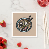 Ramen houdt van schattig Japans Servet (Insitu)