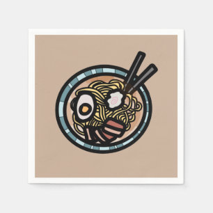 Ramen houdt van schattig Japans Servet