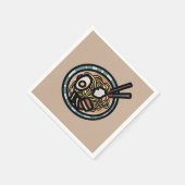 Ramen houdt van schattig Japans Servet (Hoek)