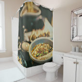 Ramen-illustraties Douchegordijn (In situ)