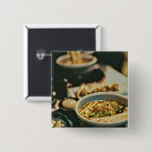 Ramen-illustraties Vierkante Button 5,1 Cm (Voorkant /achterkant)
