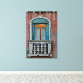 Ramen in Venetië Canvas Afdruk (Insitu (Houten vloer))