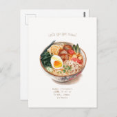 Ramen Invitation Briefkaart (Voorkant / Achterkant)