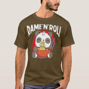 Ramen Japan Kawaii Noodle Bowl Pun Panda Premium T-shirt