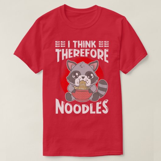 Ramen Japan Kawaii Noodle Bowl Pun Racoon Premium T-shirt (Design voorkant)