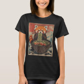 Ramen Japanese Graphic Tees Red Panda Anime Shirts (Voorkant)
