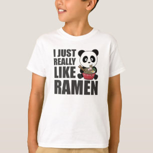 Ramen Japanners noedles Sweet Panda Eats Ramen T-shirt