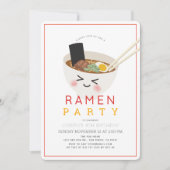 Ramen Japans Chinees Aziatisch Noodle Kind Kaart (Voorkant)