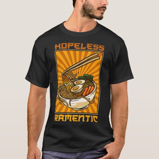 Ramen Japans noedels Voedsel Ramen Hopeless Rament T-shirt (Voorkant)