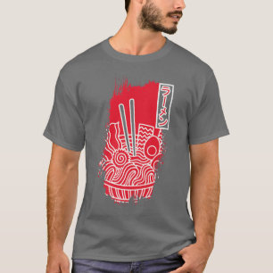 Ramen Japans voedsel Japan noedles Soup Bowl Anime T-shirt