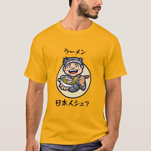 Ramen Japanse Chef T-shirt (Voorkant)