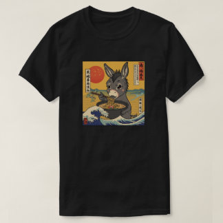 Ramen Japanse Grappige Kawaii baby-ezel Anime T-shirt
