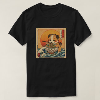 Ramen Japanse Grappige Kawaii babyshond Anime T-shirt