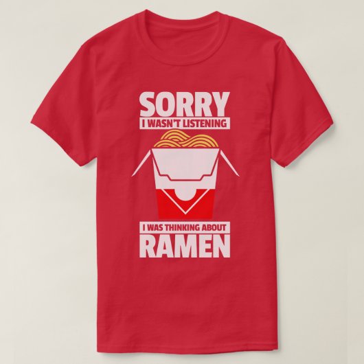 Ramen Japanse noedels 2 T-shirt (Design voorkant)