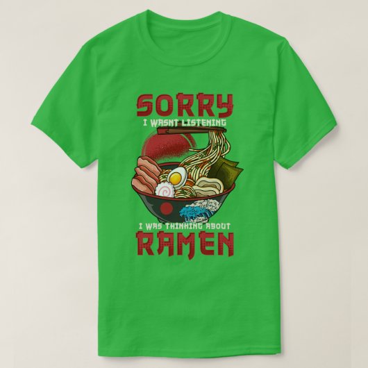 Ramen Japanse noedels 3 T-shirt (Design voorkant)