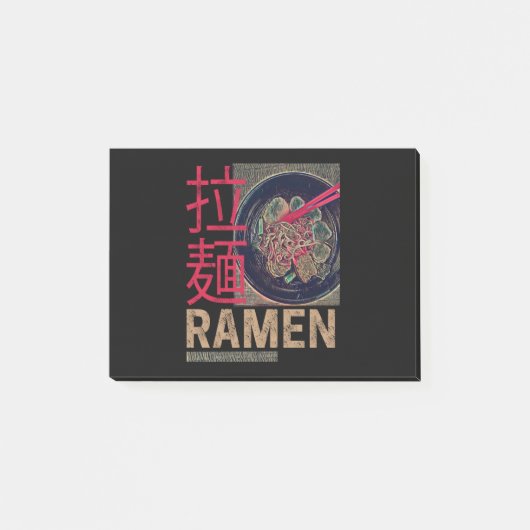 Ramen Japanse Noodle Anime Vintage Post-it® Notes (Voorkant)