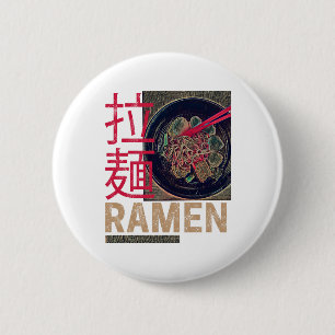Ramen Japanse Noodle Anime Vintage Ronde Button 5,7 Cm