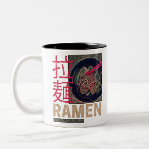 Ramen Japanse Noodle Anime Vintage Tweekleurige Koffiemok