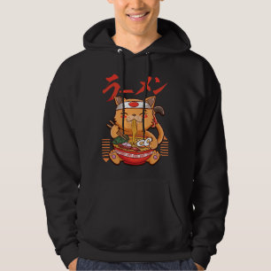 Ramen Kat Japanse Anime Lieve Kawaii Gelukskat Hoodie