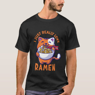 Ramen Kat T-shirt Noedels Japans Kitty Kitten Tee