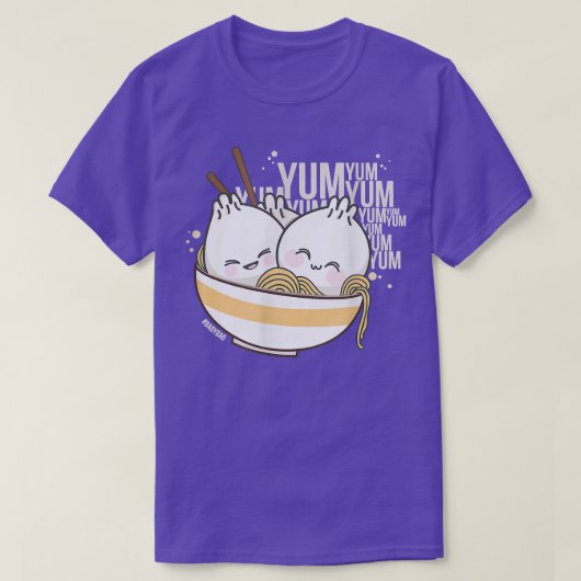 Ramen Kawaii Bao Dim Sum Yum Anime Lovers T-shirt (Design voorkant)
