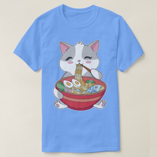 Ramen Kawaii Cat 1920 T-shirt (Design voorkant)
