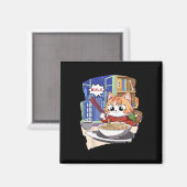 Ramen Kawaii Cat Anime Magneet (Voorkant / Achterkant)