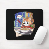Ramen Kawaii Cat Anime Muismat (Met muis)
