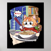 Ramen Kawaii Cat Anime Poster (Voorkant)