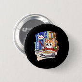 Ramen Kawaii Cat Anime Ronde Button 5,7 Cm (Voorkant /achterkant)
