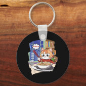 Ramen Kawaii Cat Anime Sleutelhanger (Voorkant)