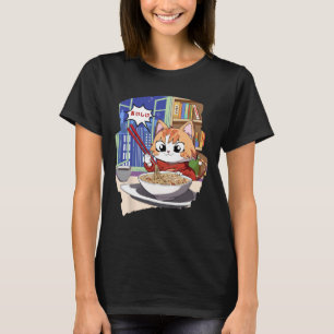 Ramen Kawaii Cat Anime T-shirt