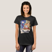 Ramen Kawaii Cat Anime T-shirt (Voorkant volledig)