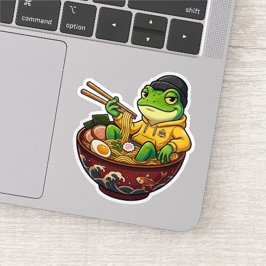 Ramen Kikker Sticker (Detail)