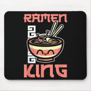 Ramen King Ramen Noodles Lover Grappig Quote voor Muismat