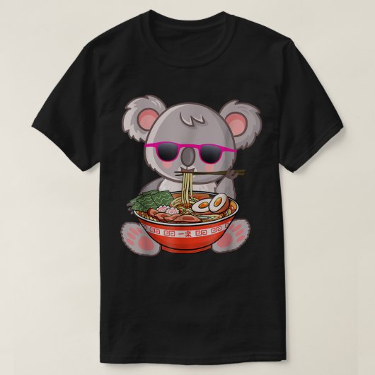 Ramen Koala Anime Otaku T-shirt (Design voorkant)