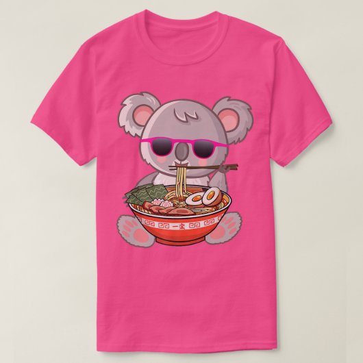 Ramen Koala Anime Otaku T-shirt (Design voorkant)