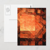 Ramen Licht Moderne Geometrische Vierkanten Abstra Briefkaart (Voorkant / Achterkant)